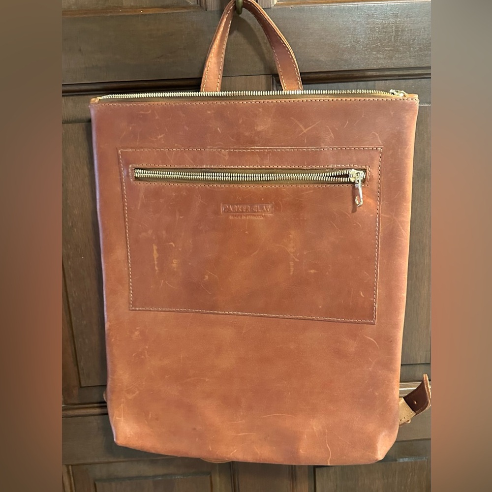 Parker Tan Leather Women’s Backpack